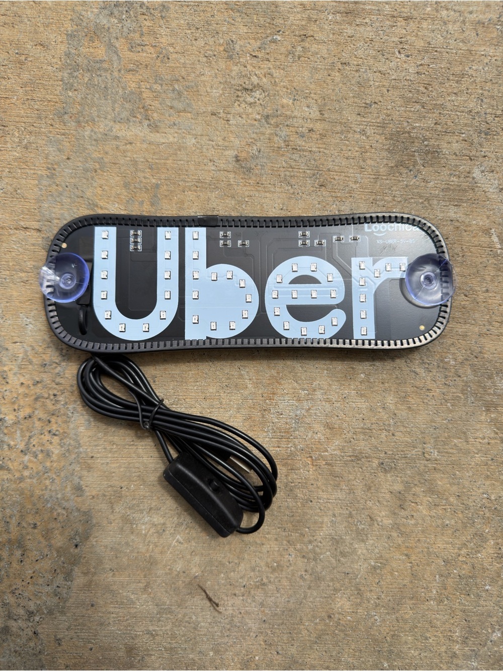 Uber LED Car Sign - Lighted Display with Suction Cups